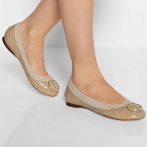 Tory Burch Caroline ballet flats (tan size 5.5)
